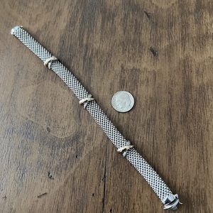 Caviar-like 14k and Sterling Silver Bracelet